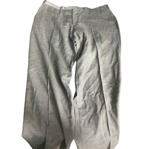 Ralph Lauren Wool Dress Pants Menswear Style P 40x30 Gray Plaid